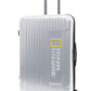 Ensemble de valises rigides National Geographic 3 pièces/ensemble de valises de voyage/ensemble de chariots - Canyon - Argent