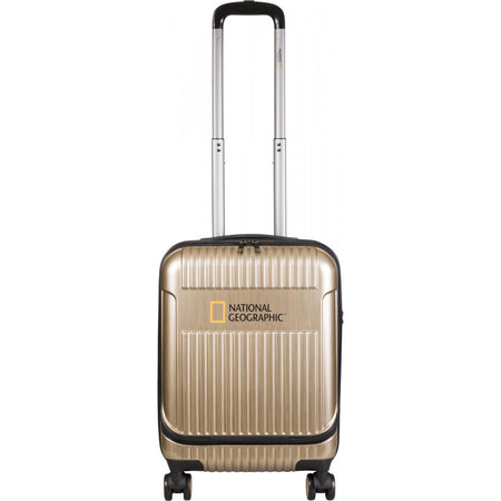 National Geographic Harde Koffer / Trolley / Reiskoffer - 55 cm (Small) - Transit - met laptop compartiment - Goud