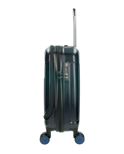 National Geographic Hard Case / Trolley / Travel Case - 55 cm (Small) - Transit - avec compartiment pour ordinateur portable - Bleu Marine