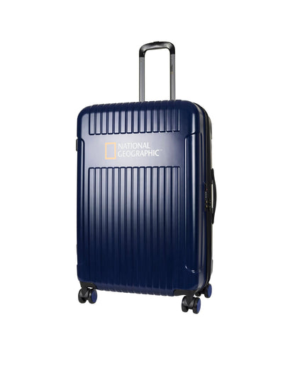 National Geographic Harde Kofferset 3-Delig / Reiskofferset / Trolleyset - Transit - Marine Blauw