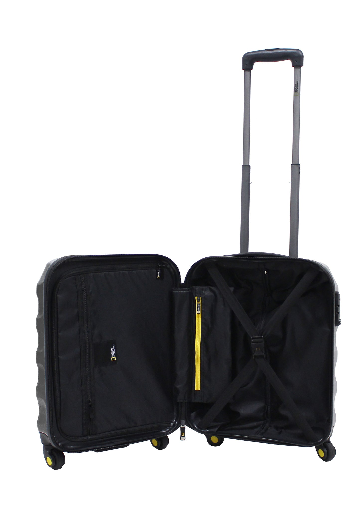 National Geographic Handbagage Harde Koffer / Trolley / Reiskoffer - 54 cm (Small) - Arete - Zwart