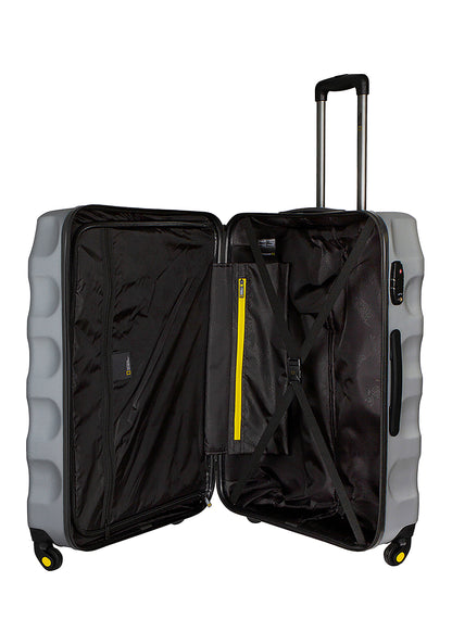 National Geographic Hard Case / Trolley / Travel Case - 76 cm (Large) - Arete - Argent
