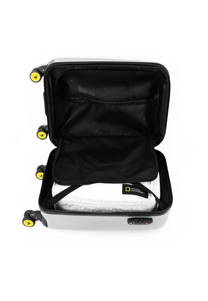National Geographic Handbagage Harde Koffer / Trolley / Reiskoffer - 54 cm (Small) - Aerodrome - Zilver