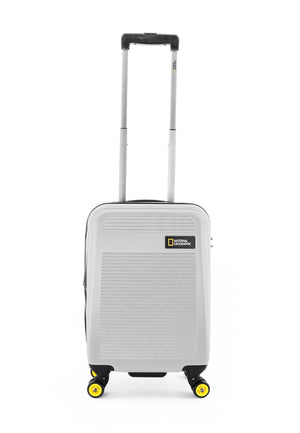 National Geographic Handbagage Harde Koffer / Trolley / Reiskoffer - 54 cm (Small) - Aerodrome - Zilver