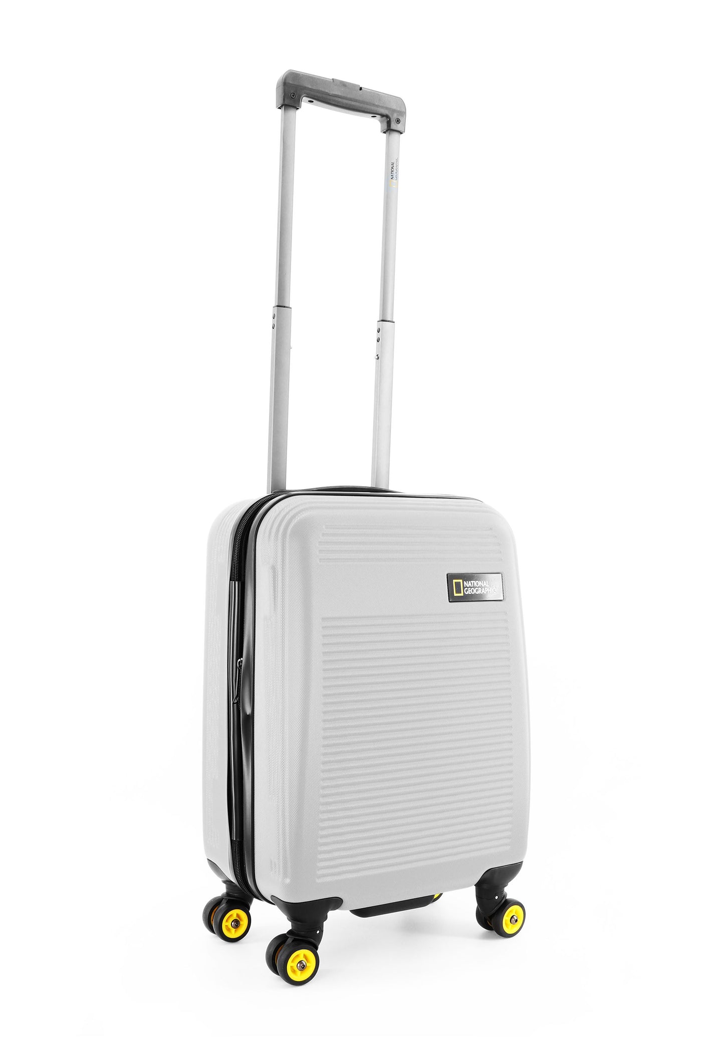 National Geographic Valise rigide / trolley / valise de voyage pour bagage à main - 54 cm (petit) - Aérodrome - Argent