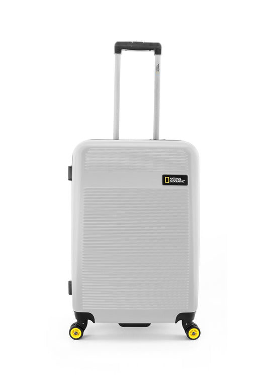 National Geographic Harde Koffer / Trolley / Reiskoffer - 67 cm (Medium) - Aerodrome - Zilver
