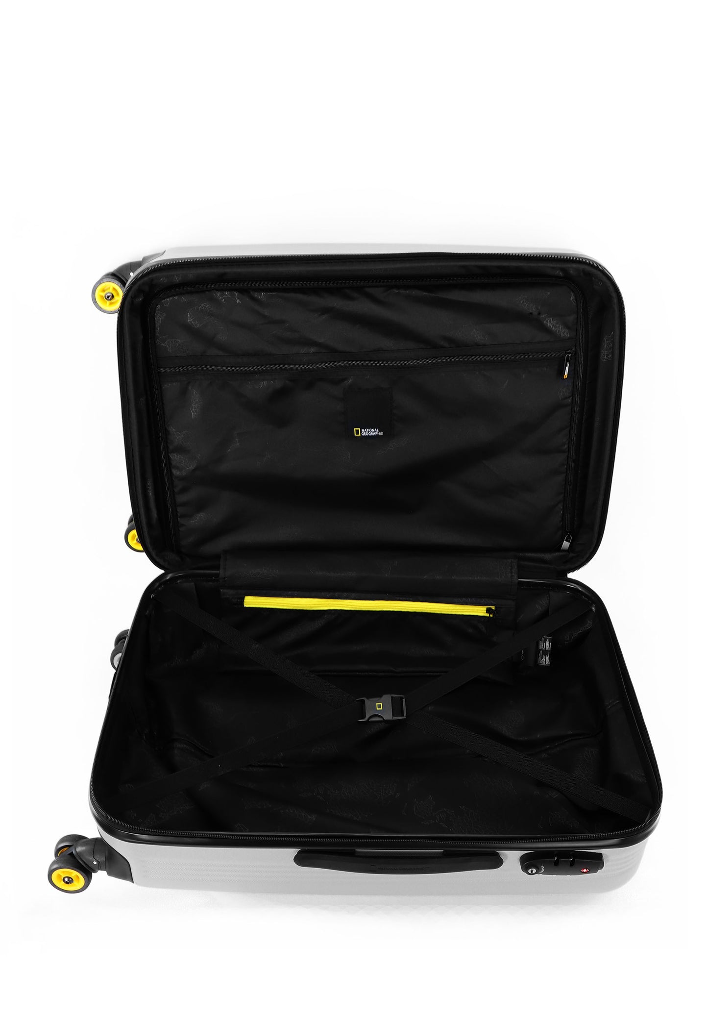 National Geographic Hard Case / Trolley / Travel Case - 67 cm (Moyen) - Aerodrome - Argent
