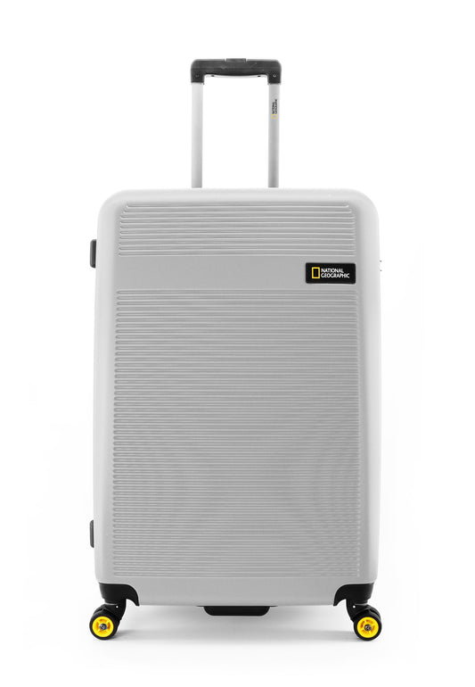 National Geographic Harde Koffer / Trolley / Reiskoffer - 76 cm (Large) - Aerodrome - Zilver