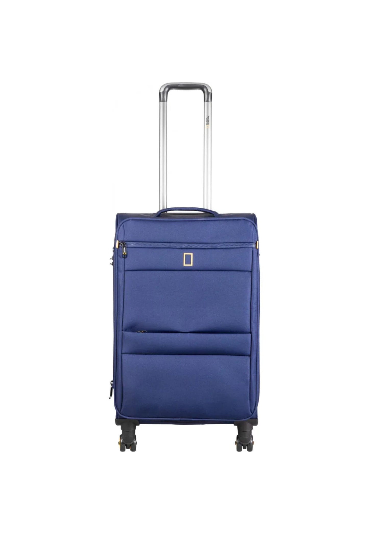 National Geographic Soft Suitcase Set 3-Piece / Travel Suitcase Set / Trolley Set - Passage - Bleu