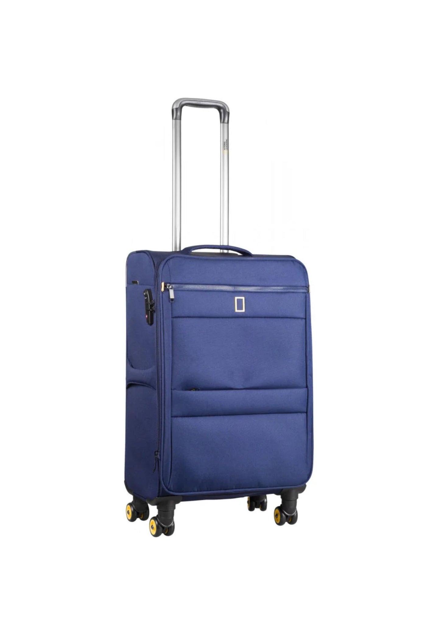 National Geographic Soft Suitcase Set 3-Piece / Travel Suitcase Set / Trolley Set - Passage - Bleu