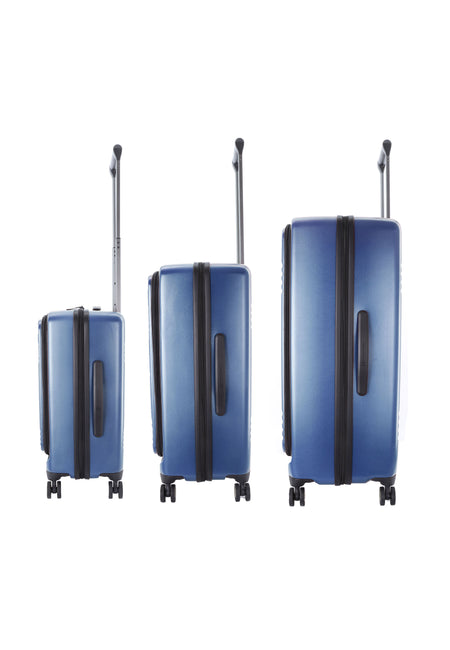 National Geographic Kofferset 3 Delig - Reiskoffer Set - Harde Kofferset - Trolleyset – Lodge - Blauw