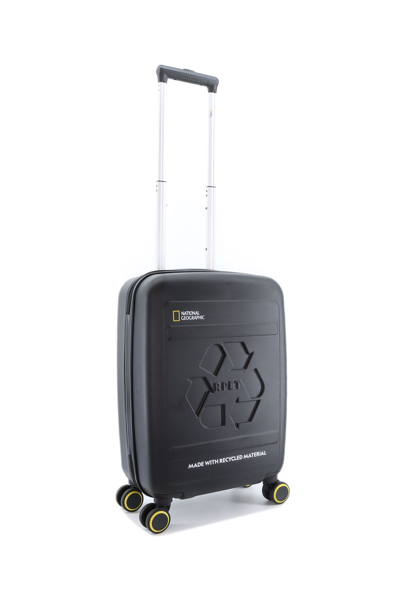 Valise rigide pour bagage à main National Geographic / Trolley / Valise de voyage - 55 cm (Petite) - Balance rPET - Noir