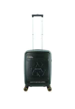 National Geographic Handbagage Harde Koffer / Trolley / Reiskoffer - 55 cm (Small) - Balance rPET - Donker Groen