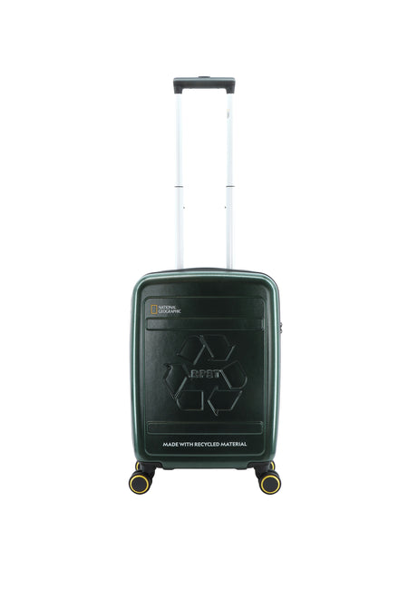 National Geographic Handbagage Harde Koffer / Trolley / Reiskoffer - 55 cm (Small) - Balance rPET - Donker Groen