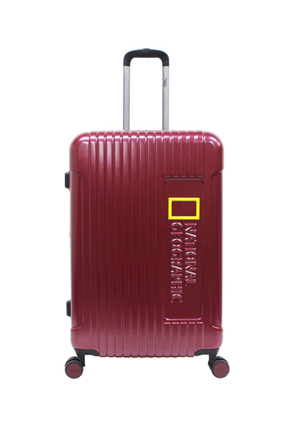 National Geographic Harde Kofferset 3-Delig / Reiskofferset / Trolleyset - Canyon - Burgundy