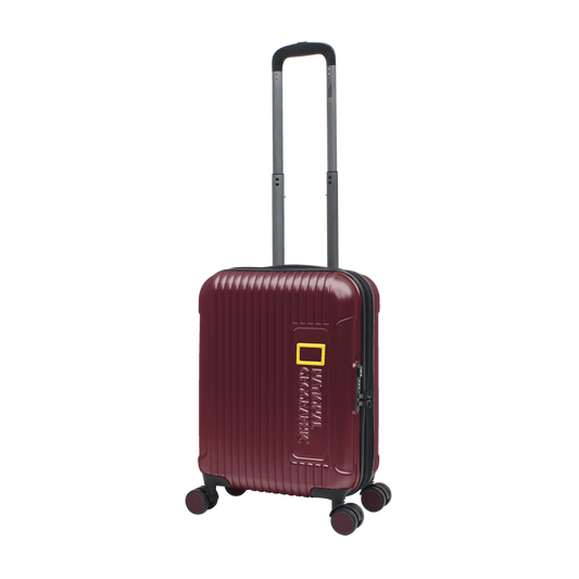 Valise rigide pour bagage à main National Geographic / Trolley / Valise de voyage - 55 cm (Petite) - Canyon - Bordeaux