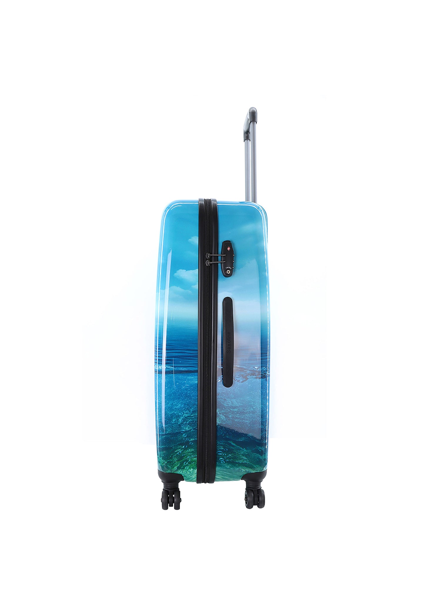 Saxoline Blue Harde Koffer / Trolley / Reiskoffer - 78 cm (Large) - Island Print