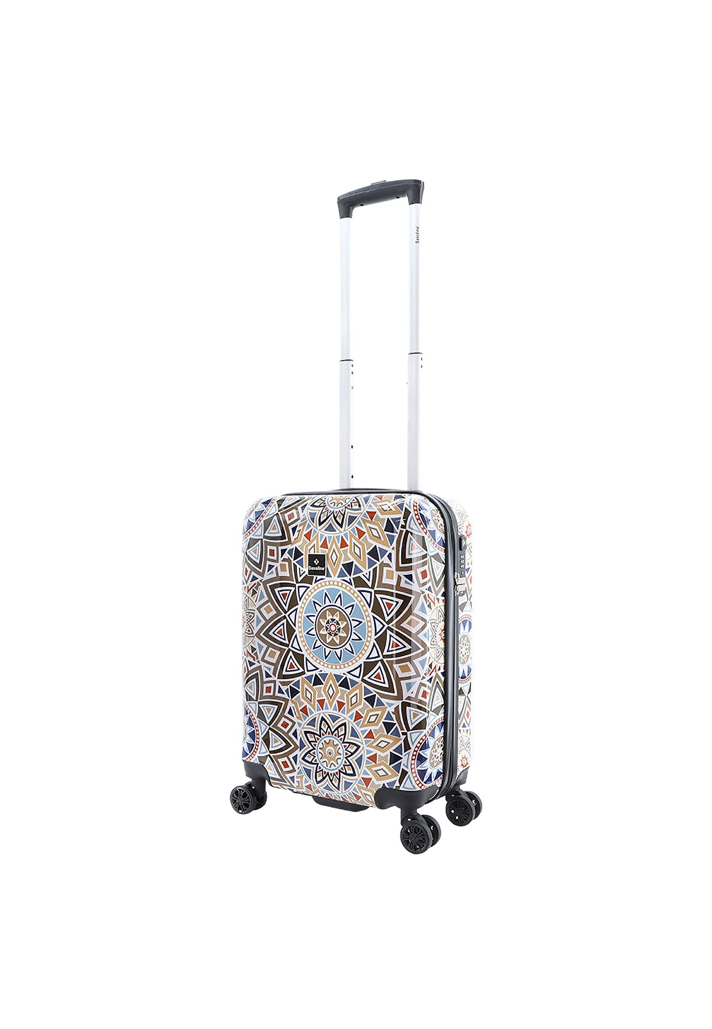 Saxoline Handbagage Harde Koffer / Trolley / Reiskoffer - 55cm (Small) - Mosaic Culture Print