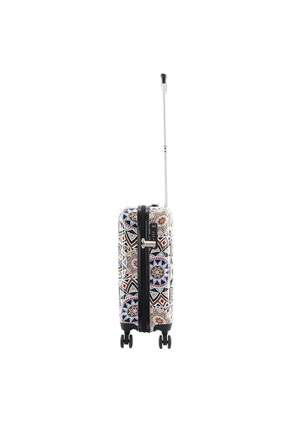 Saxoline Handbagage Harde Koffer / Trolley / Reiskoffer - 55cm (Small) - Mosaic Culture Print