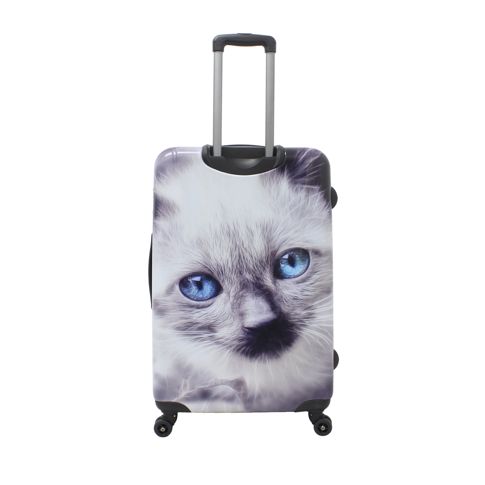 Saxoline Harde Kofferset 3-Delig / Reiskofferset / Trolleyset - White Cat Print