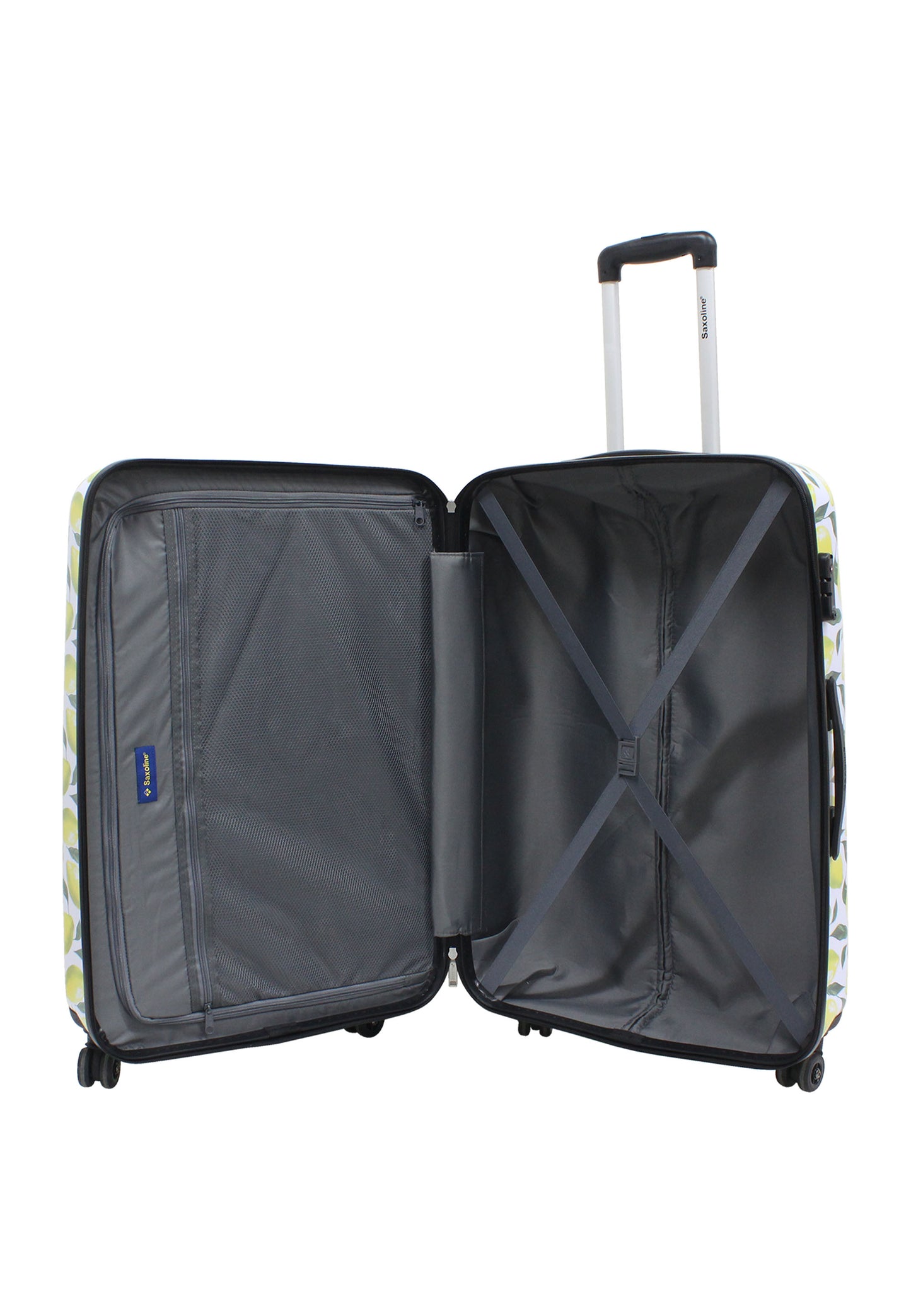 Saxoline Hard Case / Trolley / Travel Case - 77 cm (Large) - Imprimé Citron