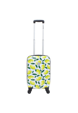 Valise rigide pour bagage à main Saxoline / Trolley / Valise de voyage - 55 cm (Petite) - Imprimé citron