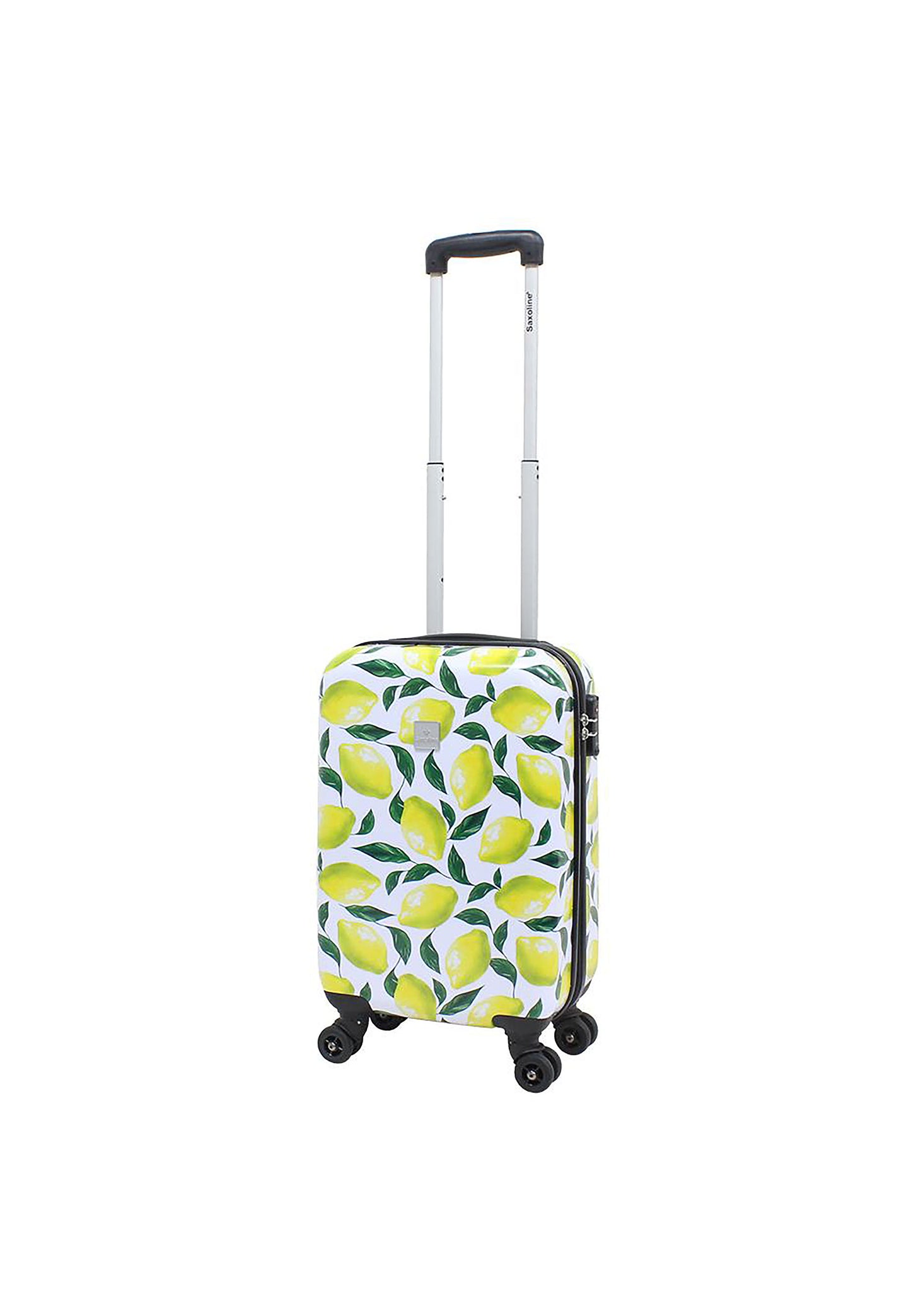 Saxoline Handbagage Harde Koffer / Trolley / Reiskoffer - 55cm (Small) - Lemon Print