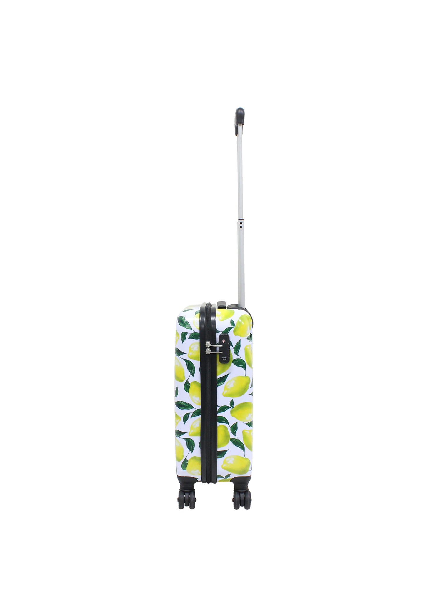 Saxoline Handbagage Harde Koffer / Trolley / Reiskoffer - 55cm (Small) - Lemon Print