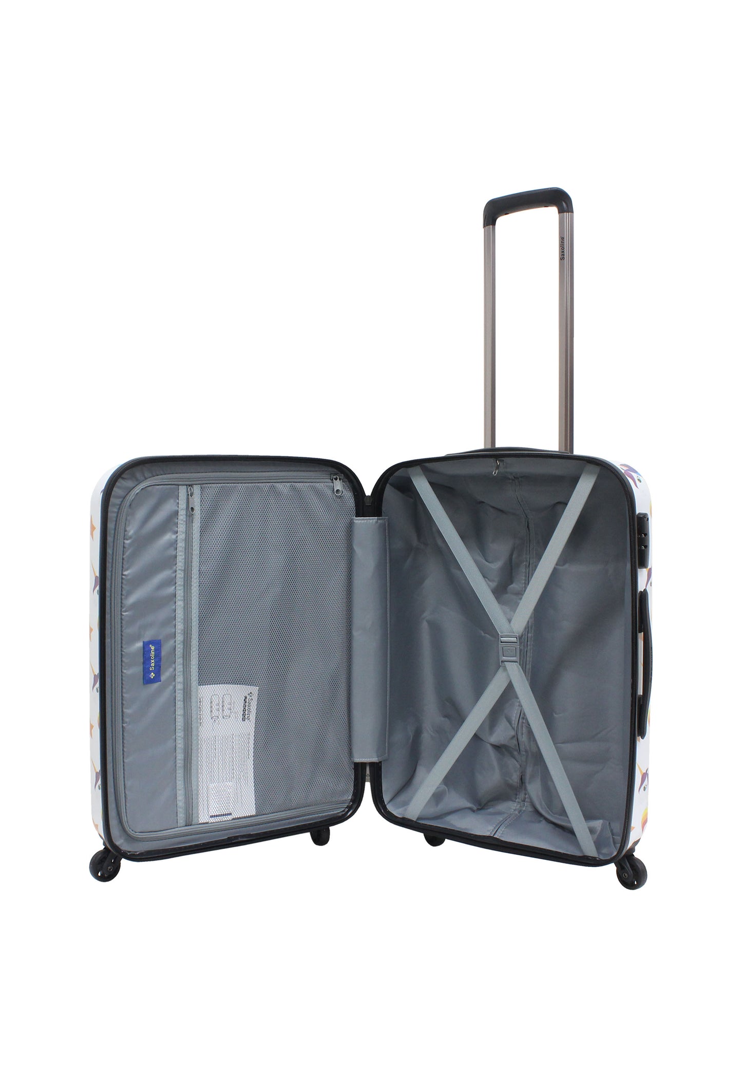 Saxoline Hard Case / Trolley / Travel Case - 66 cm (Moyen) - Imprimé Licorne