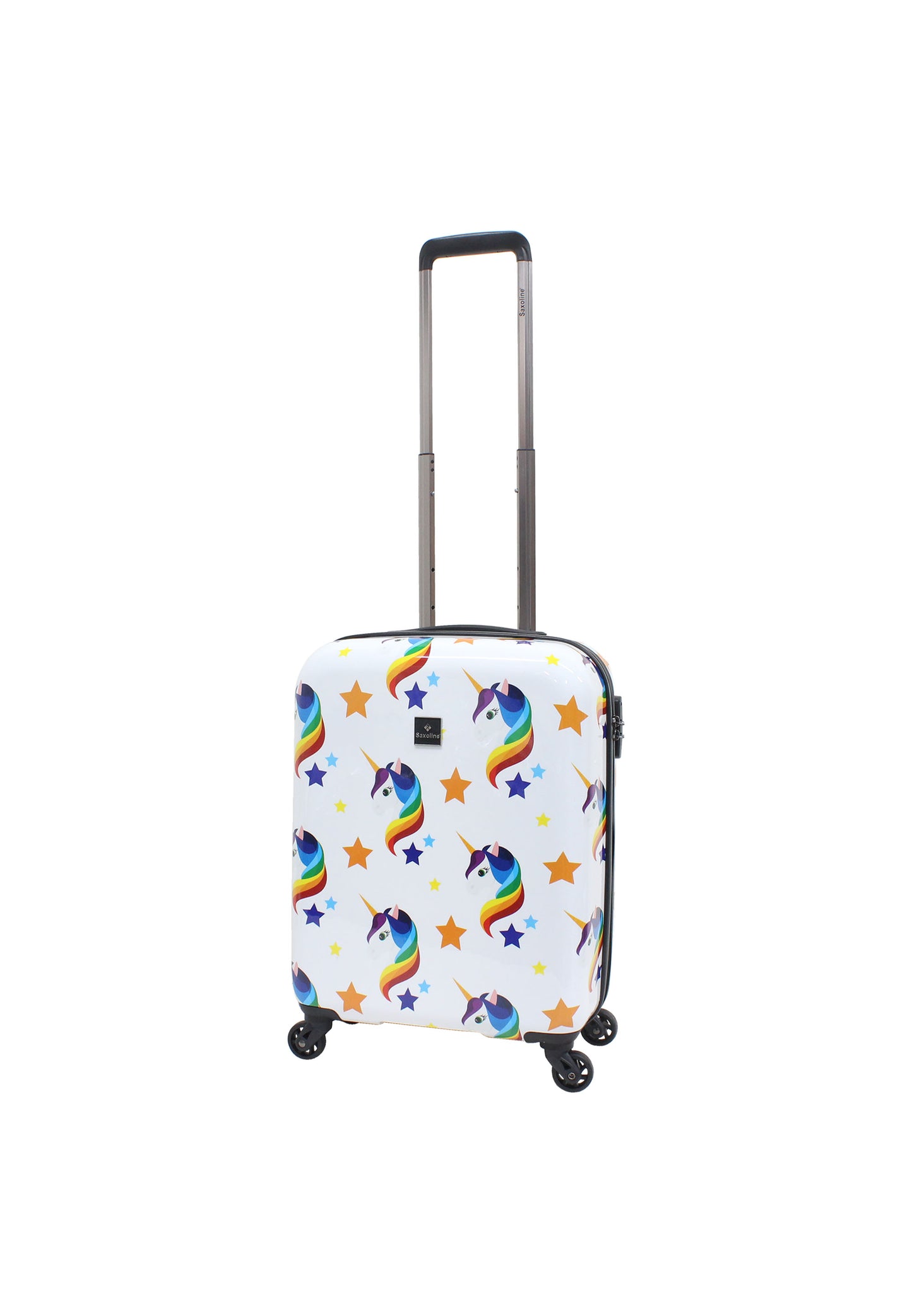 Saxoline Handbagage Harde Koffer / Trolley / Reiskoffer - 55cm (Small) - Unicorn Print