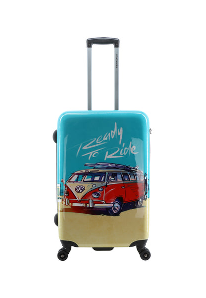 Ensemble de valises imprimées Volkswagen 3 pièces - Ensemble de valises de voyage - Ensemble de valises rigides - Ensemble de chariots - Prêt à rouler imprimé