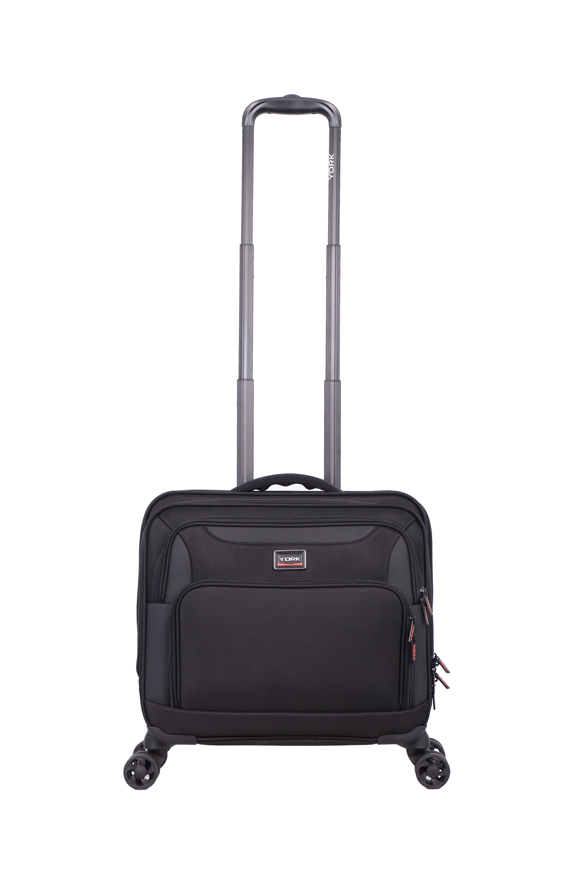 Laptop koffer op vier wielen voor aan boord | York