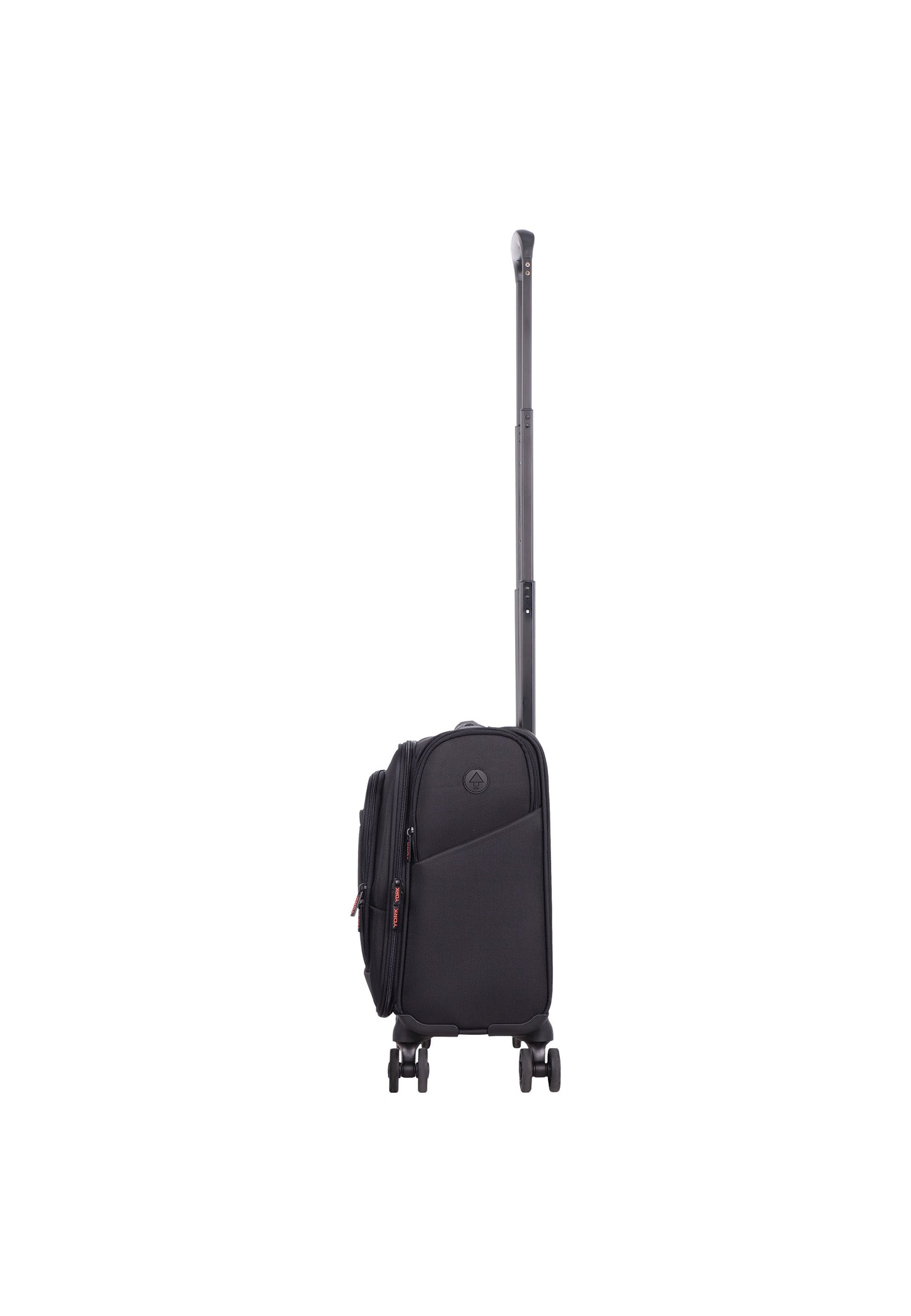 Business trolley met laptopvak en vier dubbele wielen