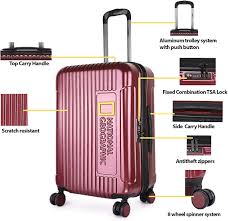 National Geographic Hard Case / Trolley / Travel Case - 77 cm (Large) - Canyon - Bordeaux