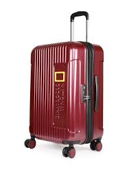 National Geographic Harde Kofferset 3-Delig / Reiskofferset / Trolleyset - Canyon - Burgundy