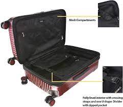 Valise rigide pour bagage à main National Geographic / Trolley / Valise de voyage - 55 cm (Petite) - Canyon - Bordeaux