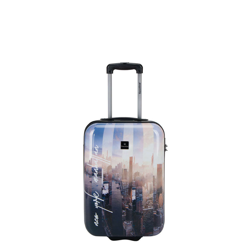 Valise rigide pour bagage à main Saxoline / Trolley / Valise de voyage - 55 cm (Petite) - Imprimé Manhattan