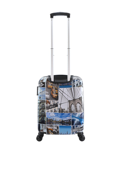 Valise rigide pour bagage à main Saxoline / Trolley / Valise de voyage - 55 cm (Petite) - Imprimé Brooklyn