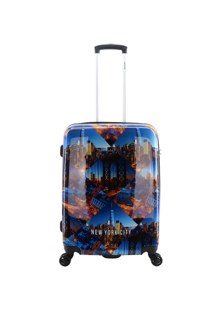 Saxoline Harde Koffer / Trolley / Reiskoffer - 64 cm (Medium) - New York City Print