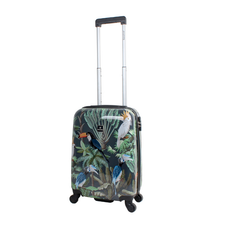Saxoline Handbagage Harde Koffer / Trolley / Reiskoffer - 54cm (Small) - Toucan Print