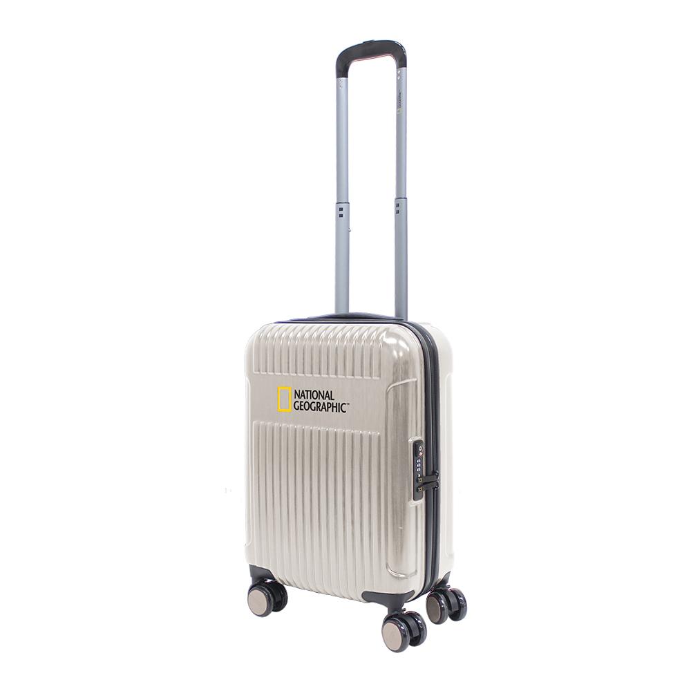 Valise rigide pour bagage à main National Geographic / Trolley / Valise de voyage - 55 cm (Petite) - Transit - Champagne Gold