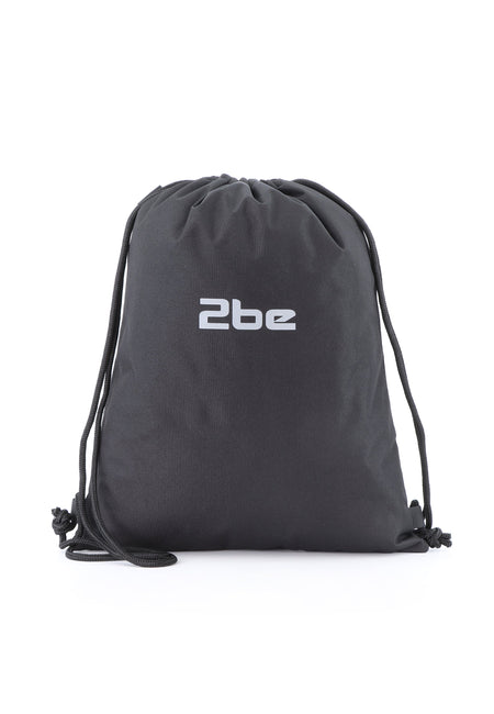 2be Gymtas / Rugzakje Lichtgewicht - 0 -10 Liter - String Bag  - Zwart