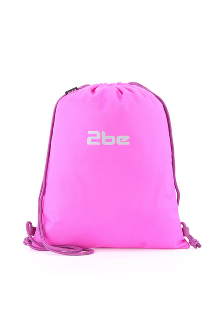 2be Gym Bag / Backpack Lightweight - 0 -10 Liter - String Bag - Fuchsia