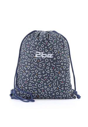 2be Gymtas / Rugzakje Lichtgewicht - 0 -10 Liter - String Bag – Marine Blauw