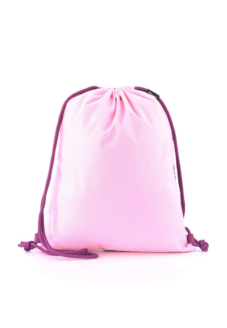 2be Gymtas / Rugzakje Lichtgewicht - 0 -10 Liter - String Bag –  Roze Bourgondië