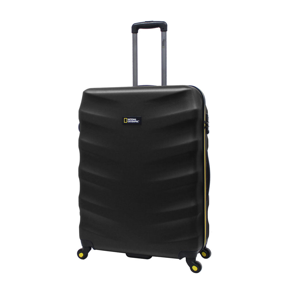 National Geographic Arete L - Voorkant Zwart hard reiskoffer | luggage4u.be