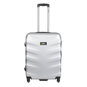 National Geographic Harde Koffer / Trolley / Reiskoffer - 67 cm (Medium) - Arete - Zilver