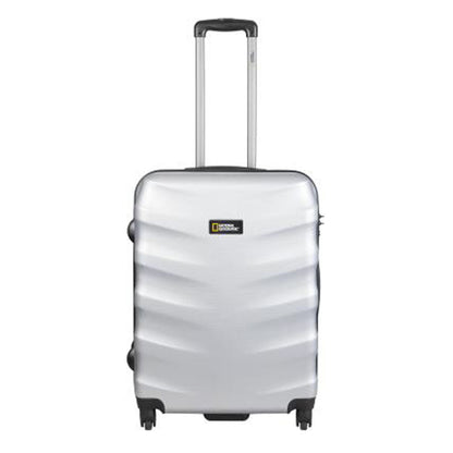 National Geographic Arete M - Voorkant Zilver hard reiskoffer | luggage4u.be