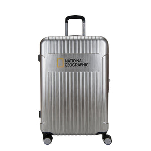 National Geographic Harde Koffer / Trolley / Reiskoffer - 76.5 cm (Large) - Transit - Zilver