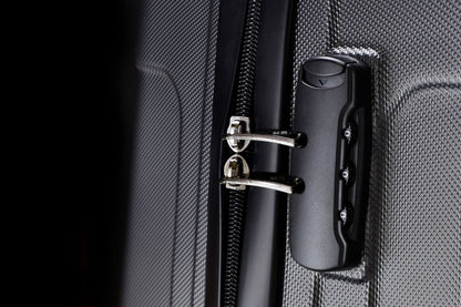 Saxoline Matrix M - TSA-Slot Aanzicht Antraciet ABS hard reiskoffer | luggage4u.be